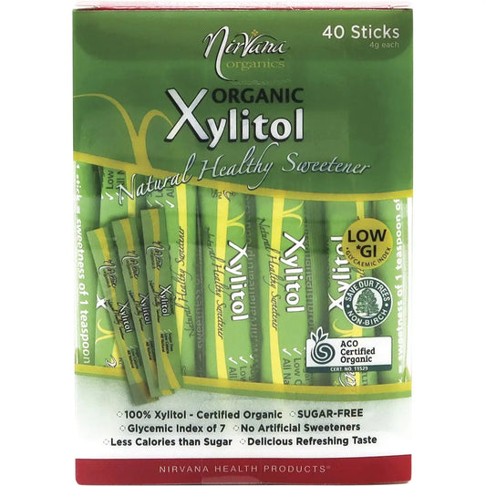 NIRVANA Xylitol Sticks Certified Organic 40x4g NIRVANA