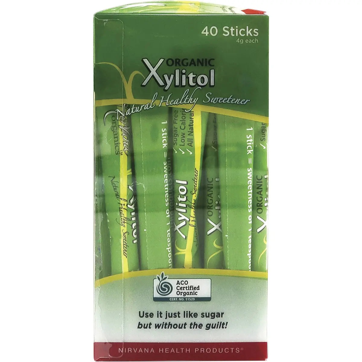 NIRVANA Xylitol Sticks Certified Organic 40x4g NIRVANA