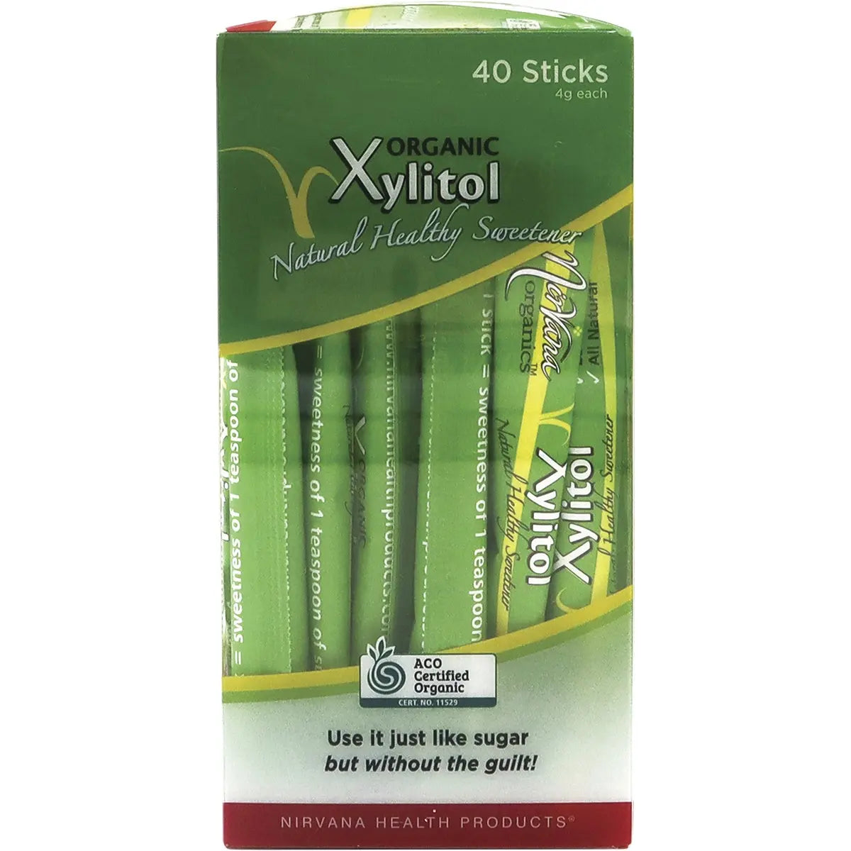 NIRVANA Xylitol Sticks Certified Organic 40x4g NIRVANA