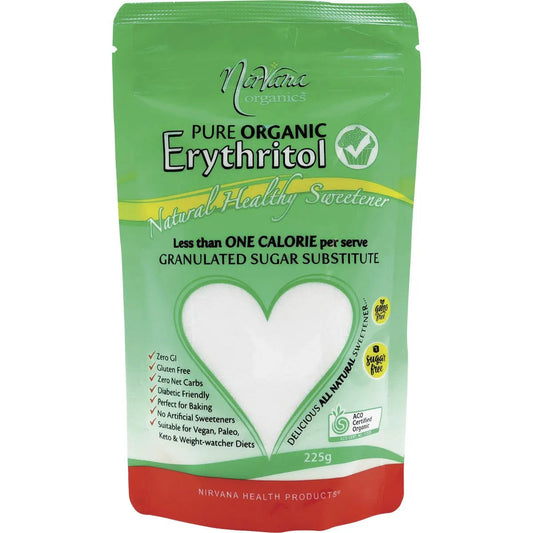 NIRVANA ORGANICS Erythritol Pure Organic 225g nirvana
