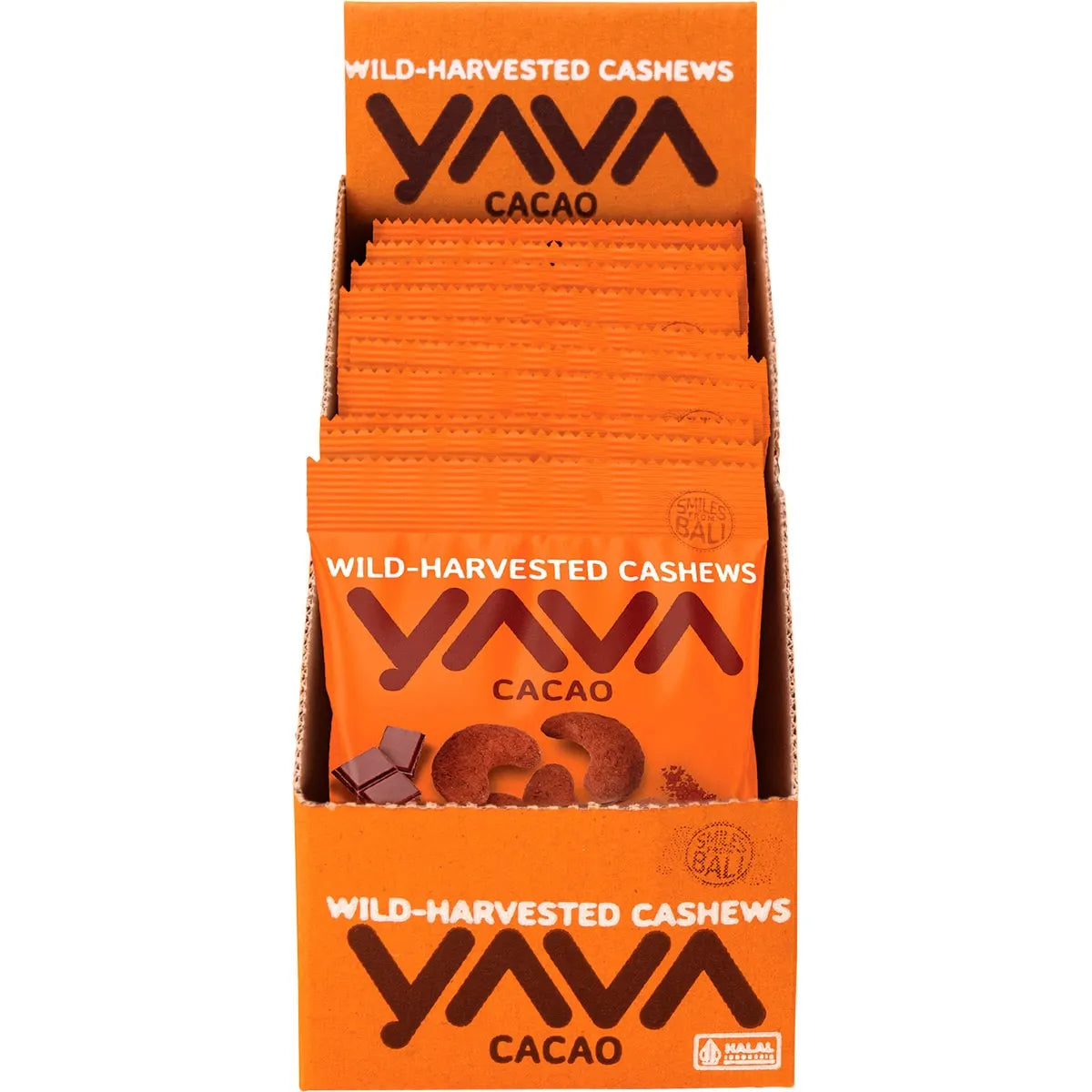 YAVA Wild-Harvested Cashews Cacao 10x35g YAVA