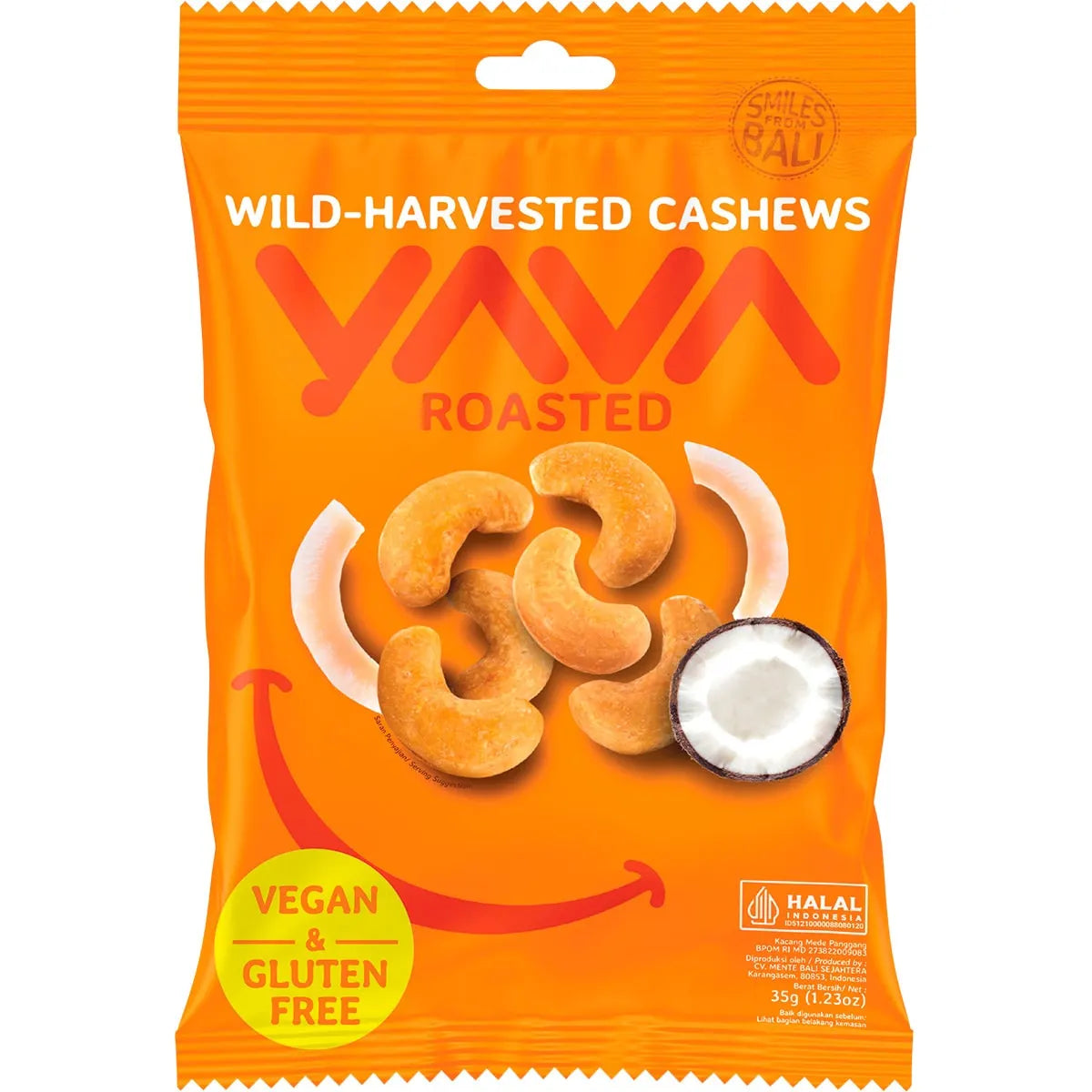 YAVA Wild-Harvested Cashews Roasted 10x35g YAVA