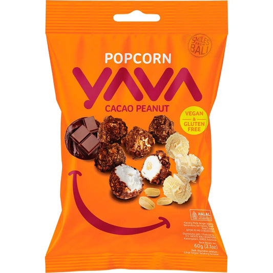 YAVA Popcorn Cacao Peanut 60g YAVA