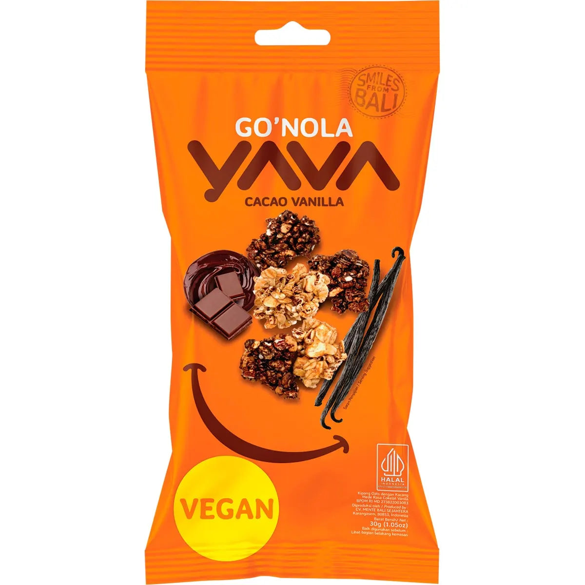 YAVA Go'Nola Cacao Vanilla 12x30g YAVA