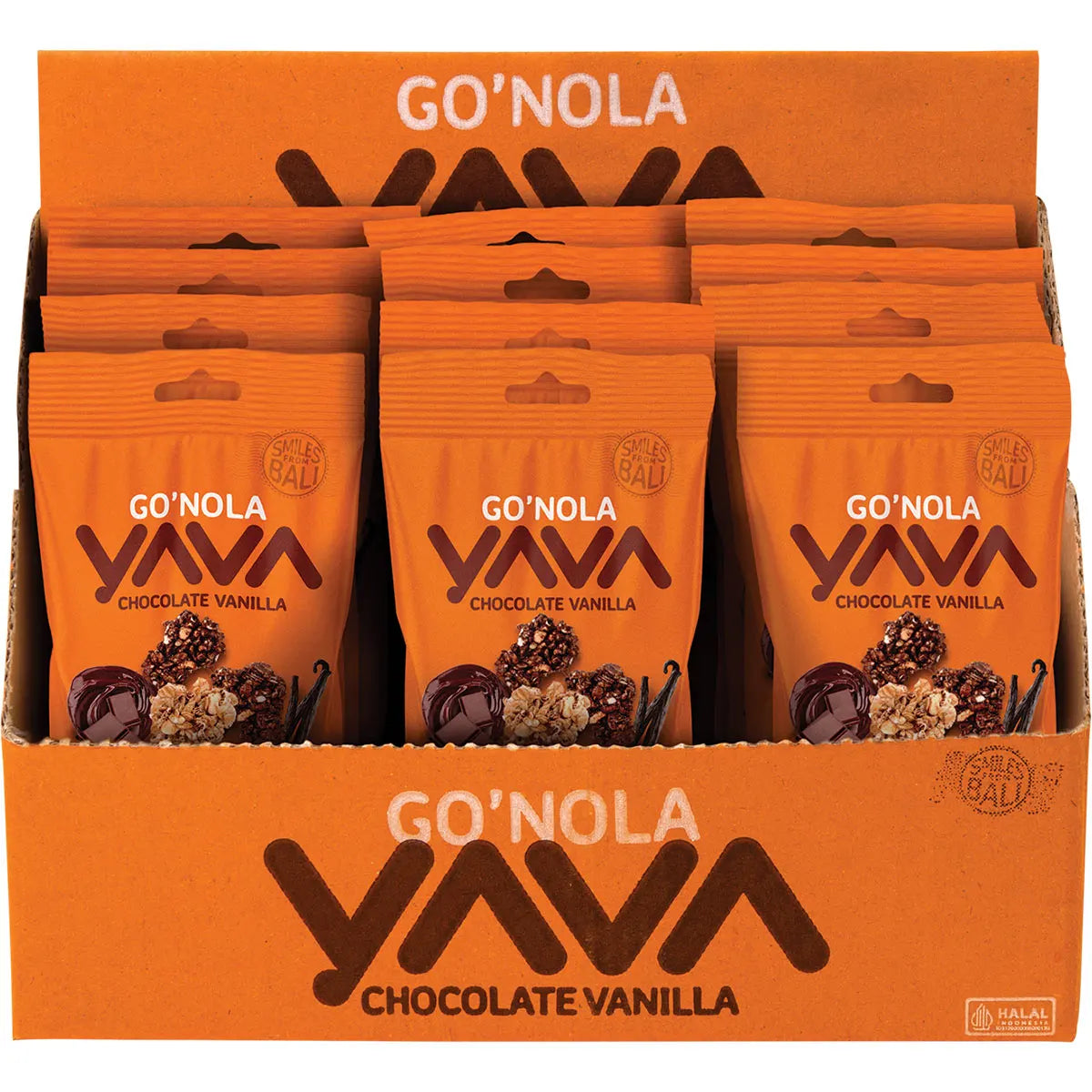 YAVA Go'Nola Cacao Vanilla 12x30g YAVA