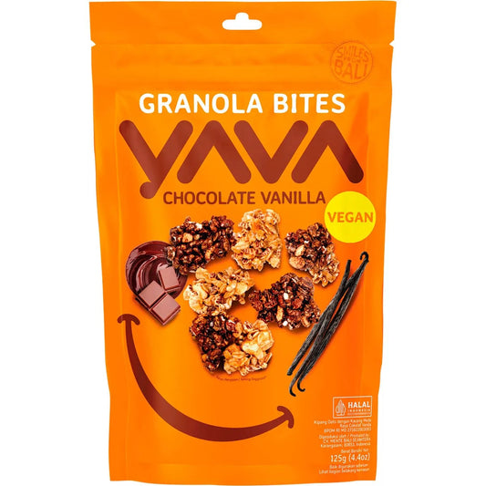 YAVA Granola Bites Chocolate Vanilla 125g YAVA