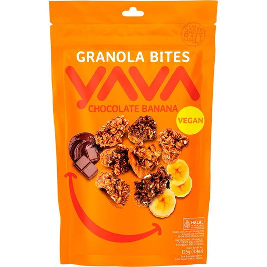 YAVA Granola Bites Chocolate Banana 125g YAVA