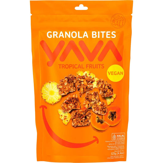 YAVA Granola Bites Tropical Fruits 125g YAVA