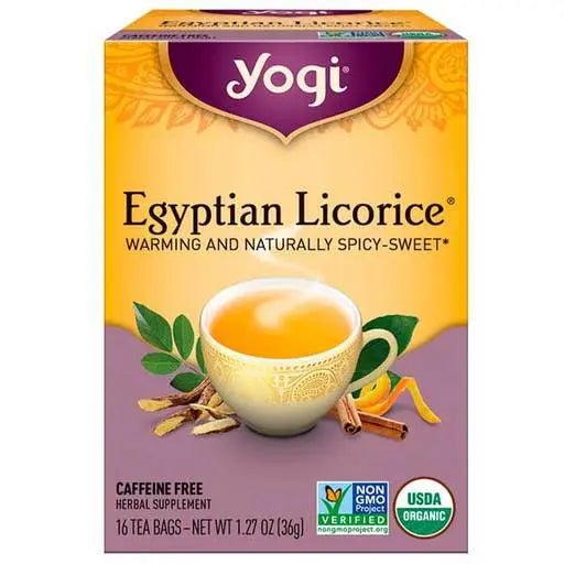 YOGI TEA Herbal Tea Bags Egyptian Licorice 16 YOGI TEA