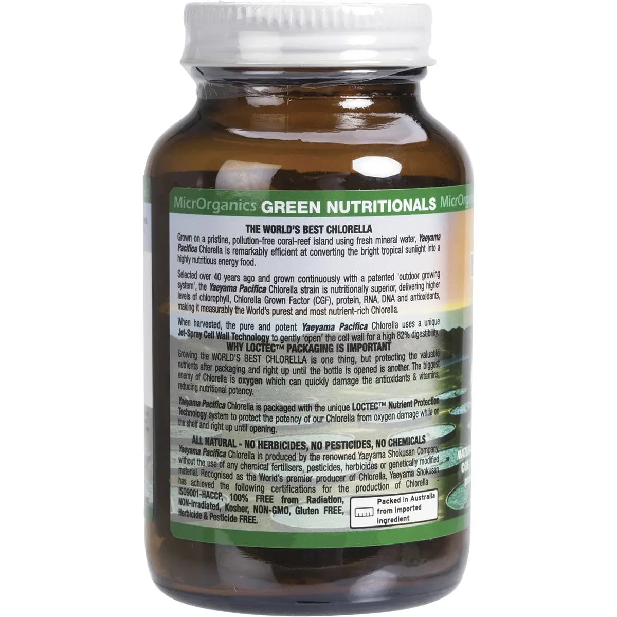 Green Nutritionals Yaeyama Pacifica Chlorella Tablets (500mg) 200 GREEN NUTRITIONALS