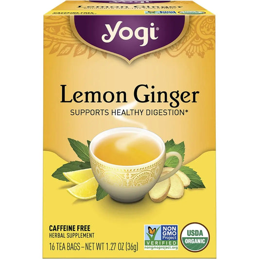 Yogi Tea Herbal Tea Bags Lemon Ginger 16pk YOGI TEA