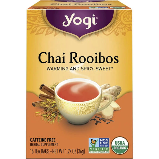 Yogi Tea Herbal Tea Bags Chai Rooibos 16pk YOGI TEA