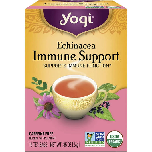 YOGI TEA Herbal Tea Bags Echinacea Immune Support 16 YOGI TEA