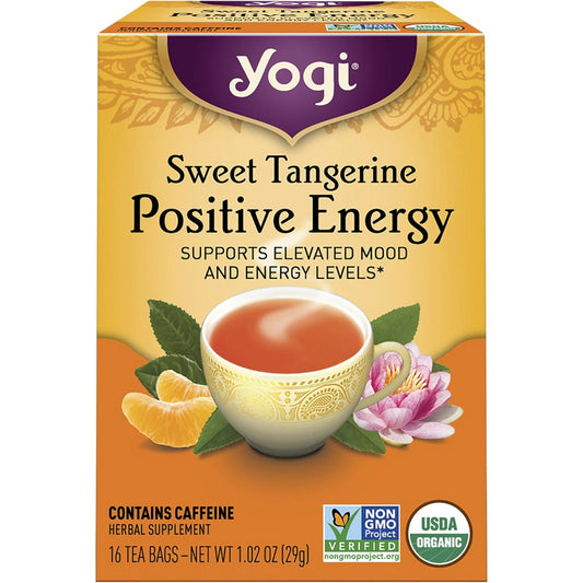 YOGI TEA Herbal Tea Bags Sweet Tangerine Positive Energy 16 - Cutprice Online