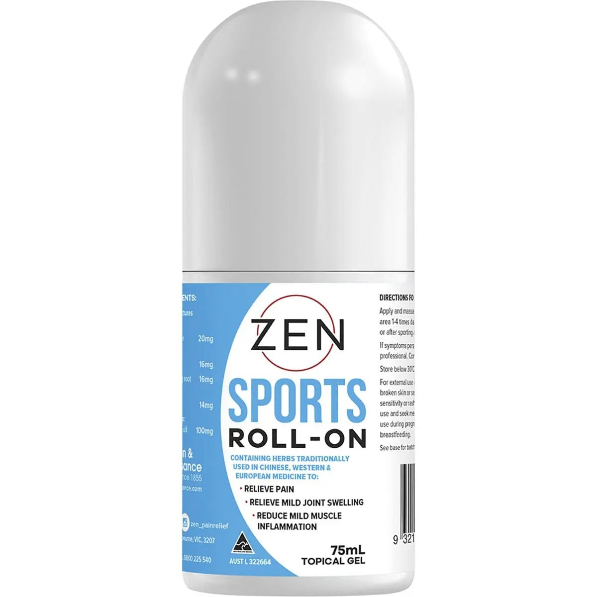 MARTIN & PLEASANCE Zen Sports Roll-On 75ml MARTIN & PLEASANCE