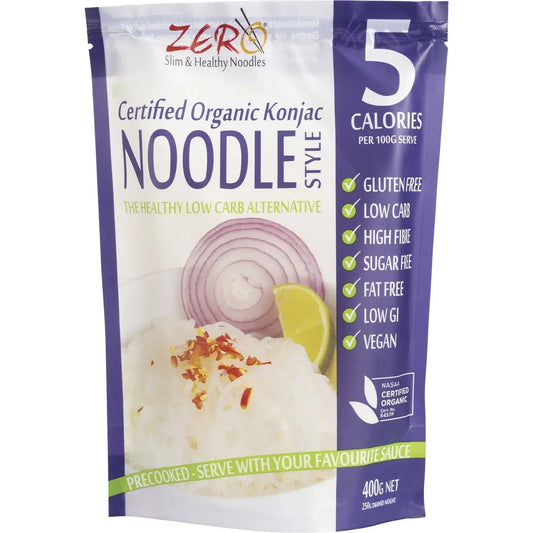 ZERO SLIM & HEALTHY Certified Organic Konjac Noodles Style 400g ZERO