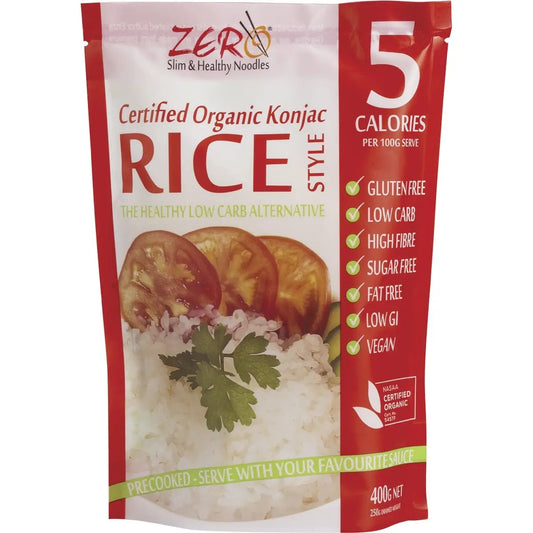 ZERO SLIM & HEALTHY Certified Organic Konjac Rice Style 400g ZERO