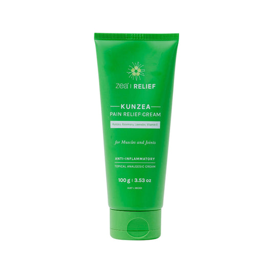 Zea Relief Kunzea Pain Relief Cream (Kunzea, Rosemary, Lavender, Vitamin E) Tube 100g - Cutprice Online