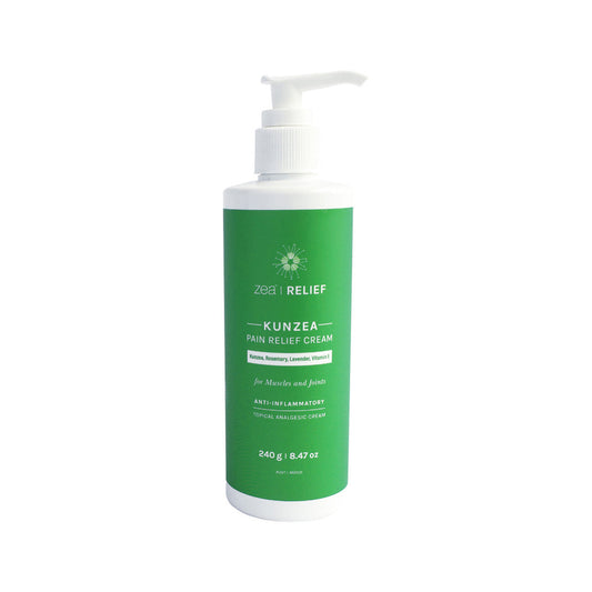 Zea Relief Kunzea Pain Relief Cream (Kunzea, Rosemary, Lavender, Vitamin E) Pump 240g - Cutprice Online
