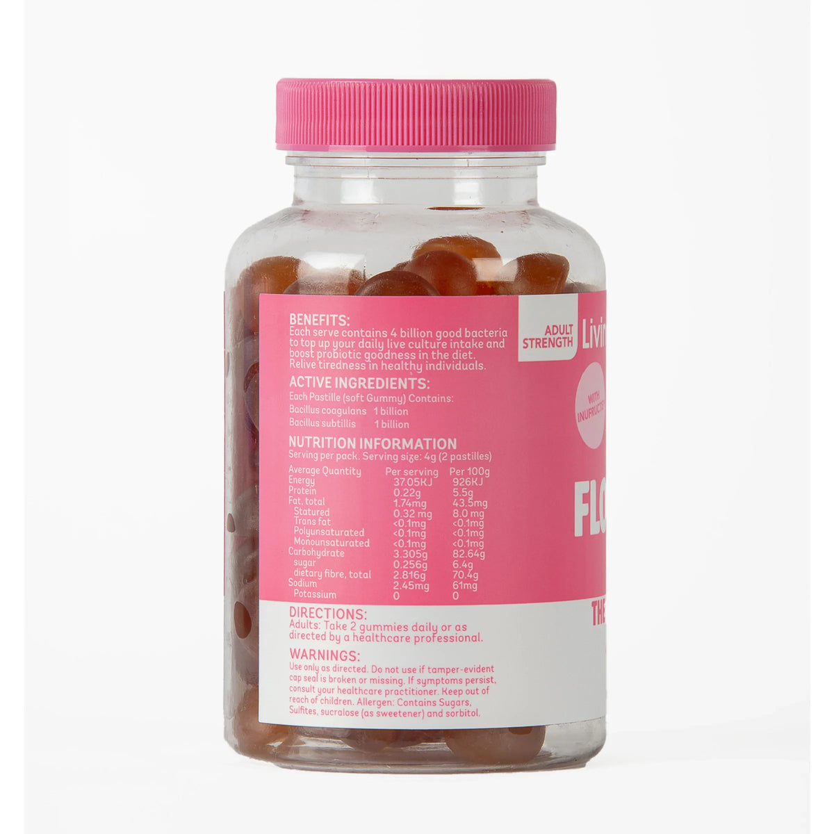 Living Healthy Gummies Flora Fort 4B 60 Pastilles