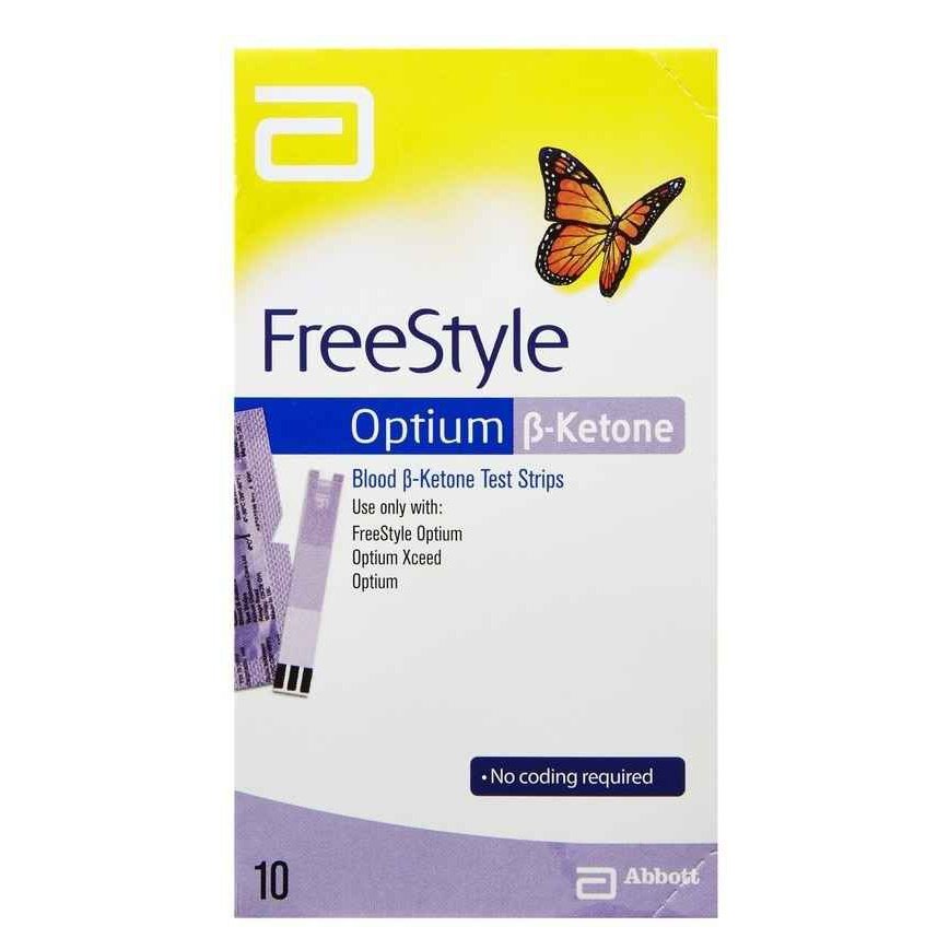 Abbott Freestyle Optium Blood Beta-ketone Test Strips 10 Strips - Cutprice Online
