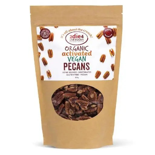 2die4 Live Foods Organic Activated Pecans Vegan 300g 2DIE4 LIVE FOODS