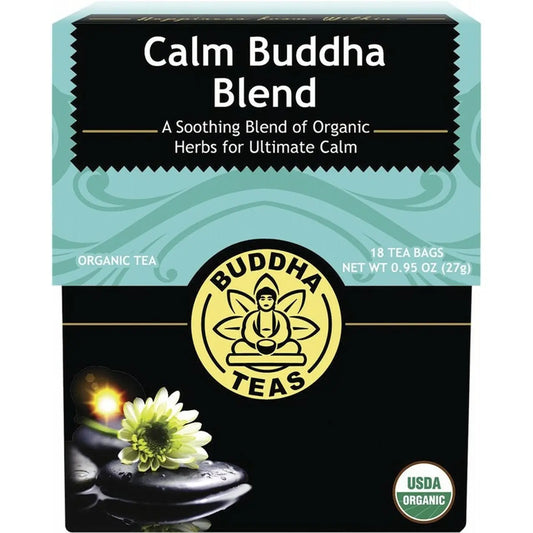 Buddha Teas Organic Herbal Tea Bags Calm Buddha Blend 18 BUDDHA TEAS