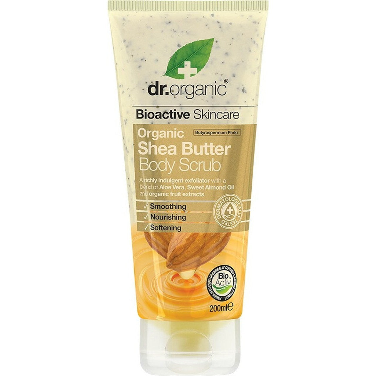 DR ORGANIC Body Scrub Organic Shea Butter 200ml - Cutprice Online