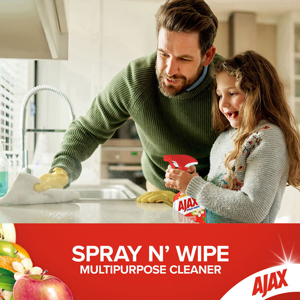 Ajax Spray n' Wipe Multi-Purpose Antibacterial Disinfectant Cleaner Trigger Surface Spray Apple & Citrus