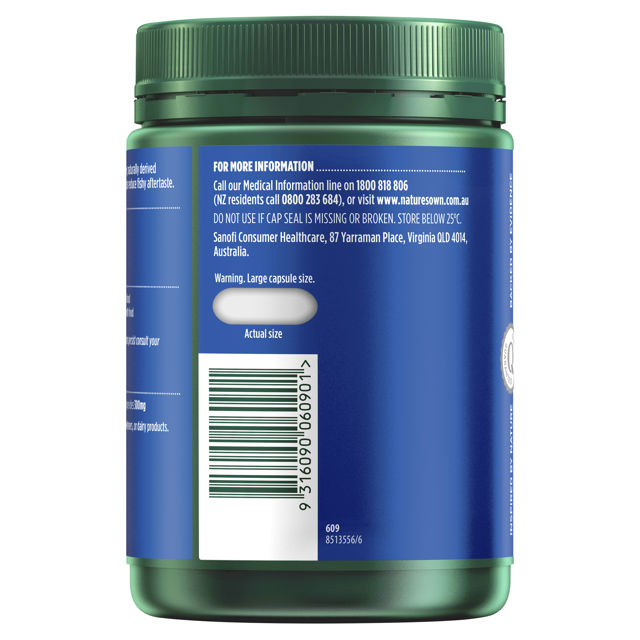 Nature's Own Odourless Fish Oil 1000mg 400 Capsules - Cutprice Online