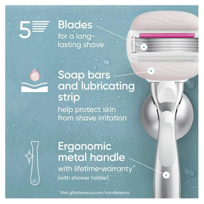 Gillette Venus Comfortglide Sugarberry Women's Razor + 2 Blade Refills