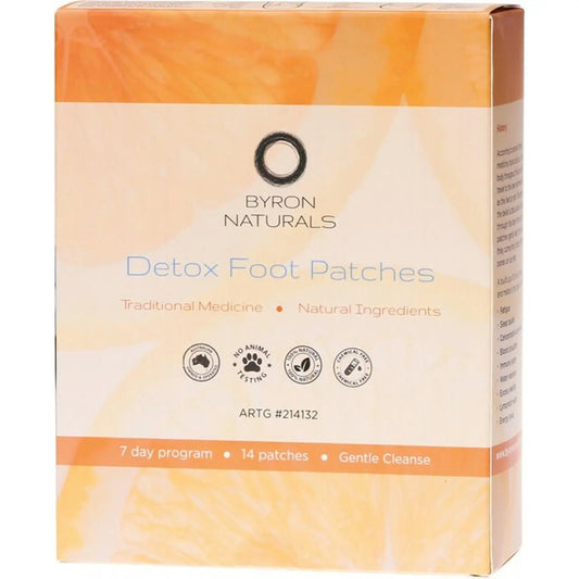 Byron Naturals Foot Patches Contains 7 Pairs (14 Patches) 7x2 BYRON NATURALS