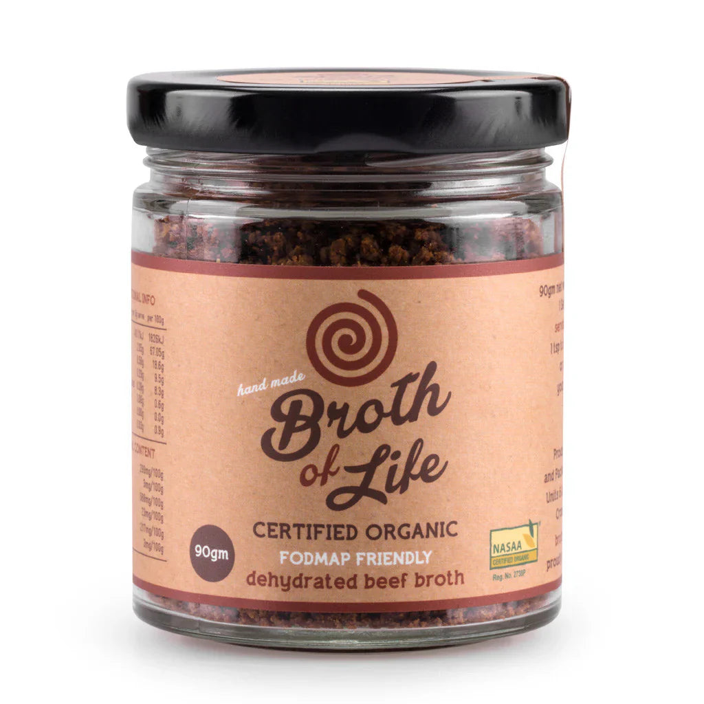 Broth Of Life Organic Dehydrated Beef Broth Fodmap Friendly 90GM - Cutprice Online