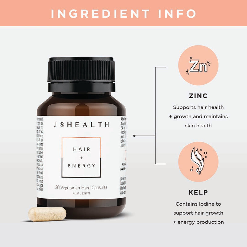 JS Health Hair + Energy Formula 30 Capsules - Cutprice Online