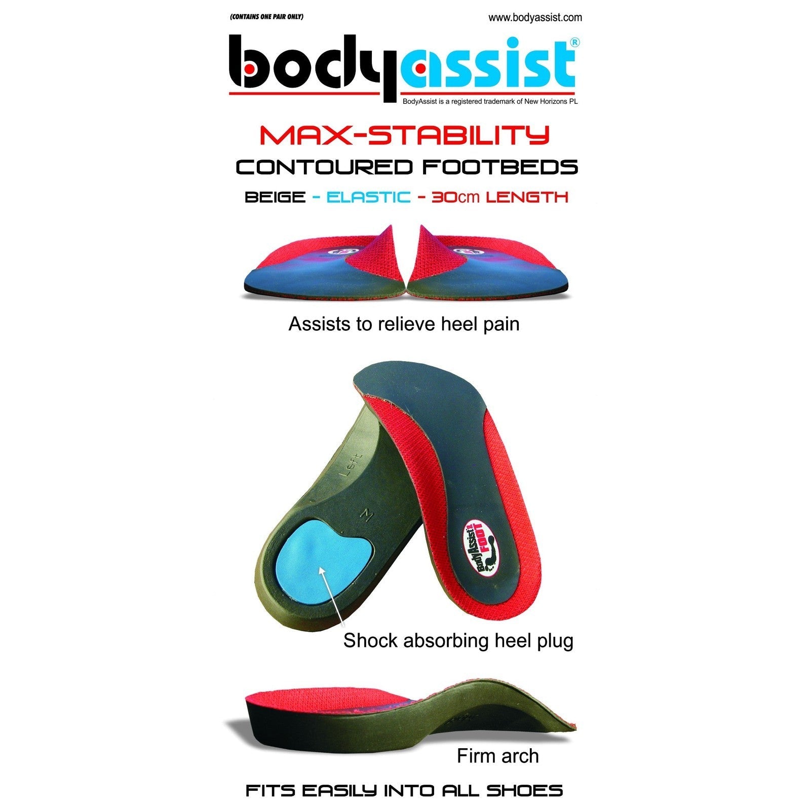 Body Assist Max-stability Contoured Footbeds - Cutprice Online