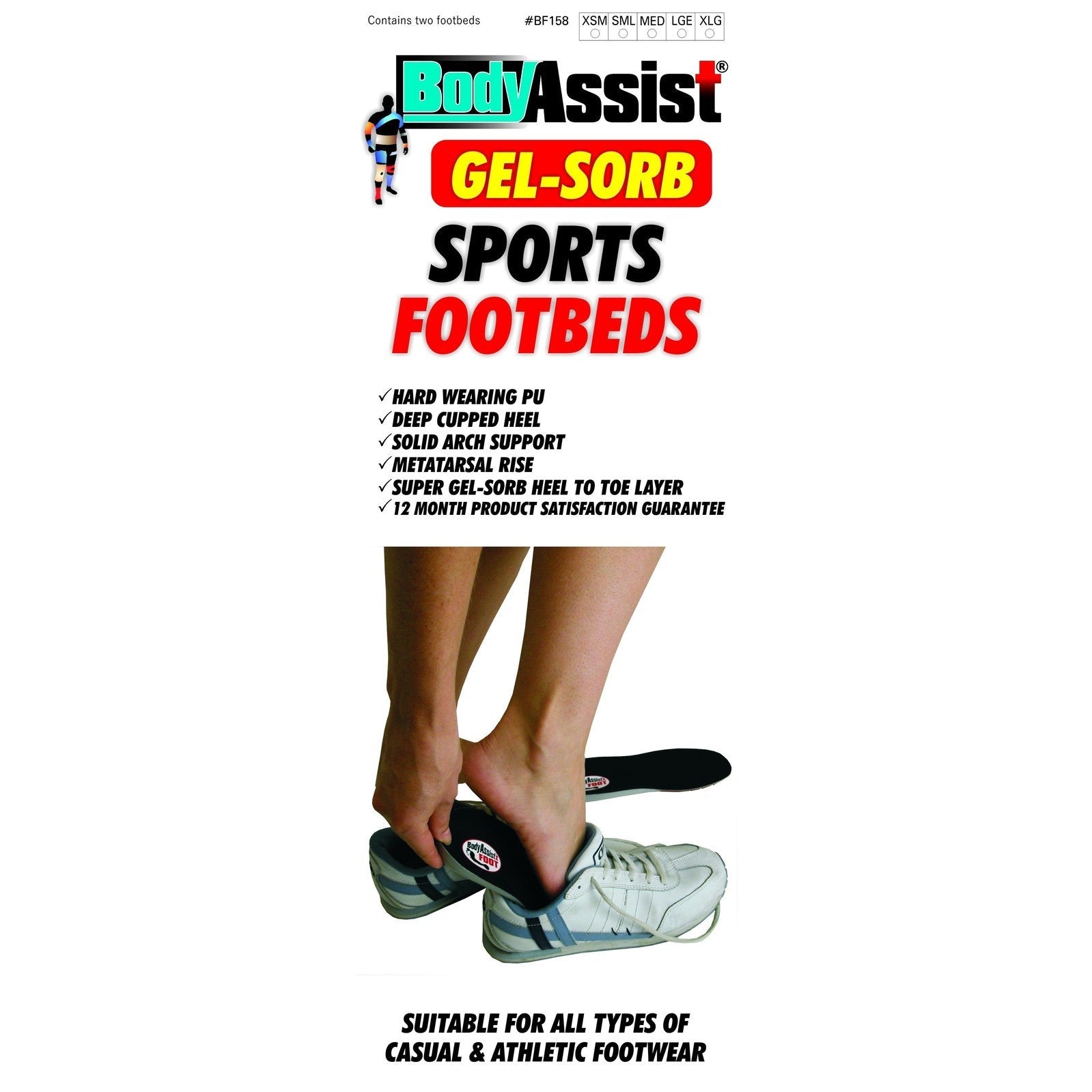 Body Assist High Impact Sports Footbeds (Pair) - Cutprice Online