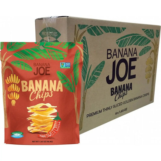 Banana Joe Banana Chips Thai Sweet Chili 46.8g 6 Pack BANANA JOE