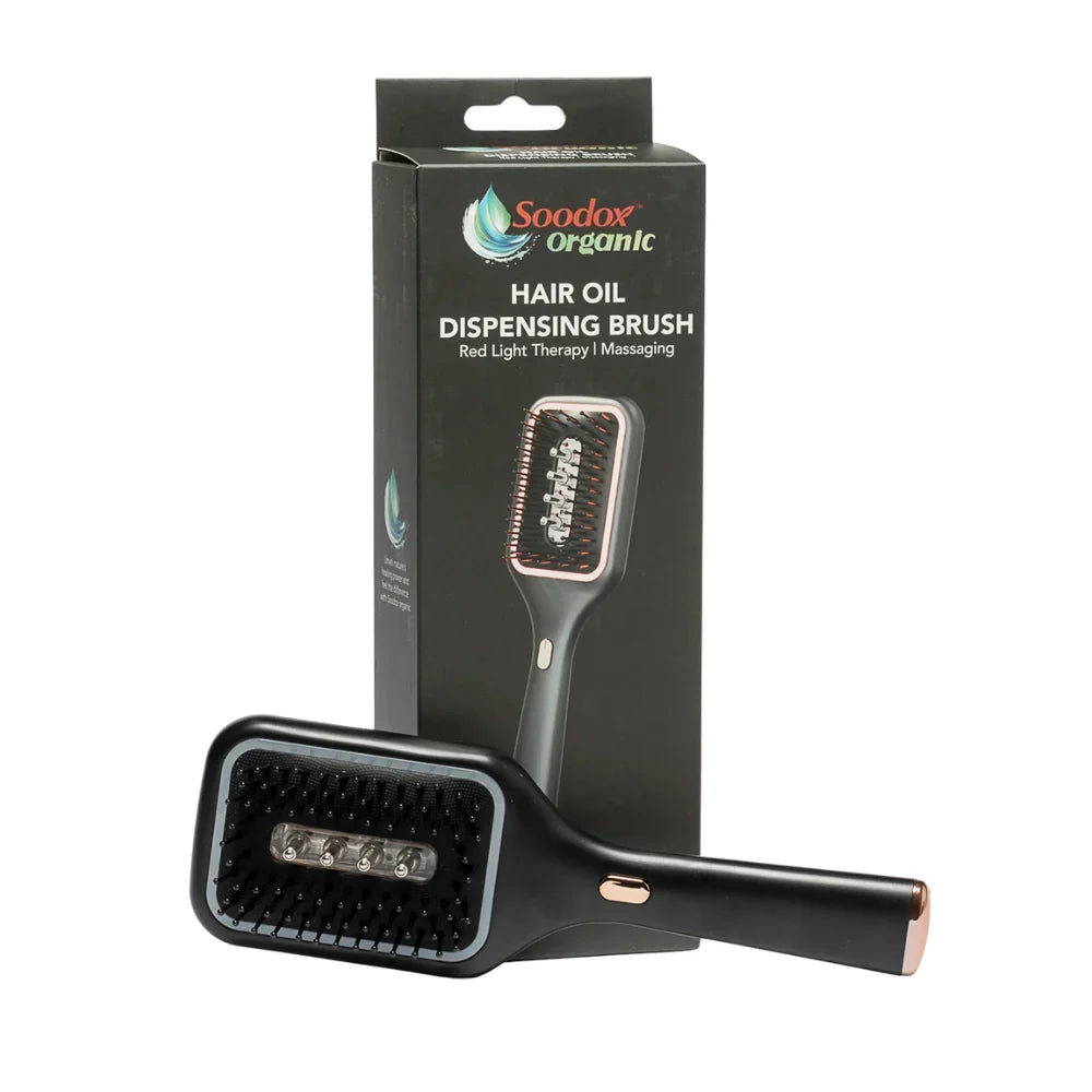 Soodox Organic Hair Oil Dispensing Brush Black