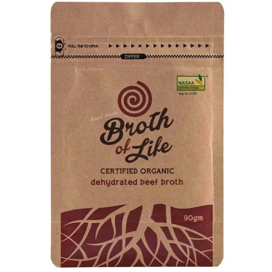 Broth Of Life Organic Dehydrated Beef Broth Refill Satchel 90GM - Cutprice Online