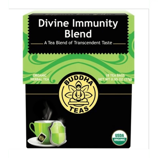 BUDDHA TEAS Organic Herbal Tea Bags Divine Immunity Blend 18 BUDDHA TEAS