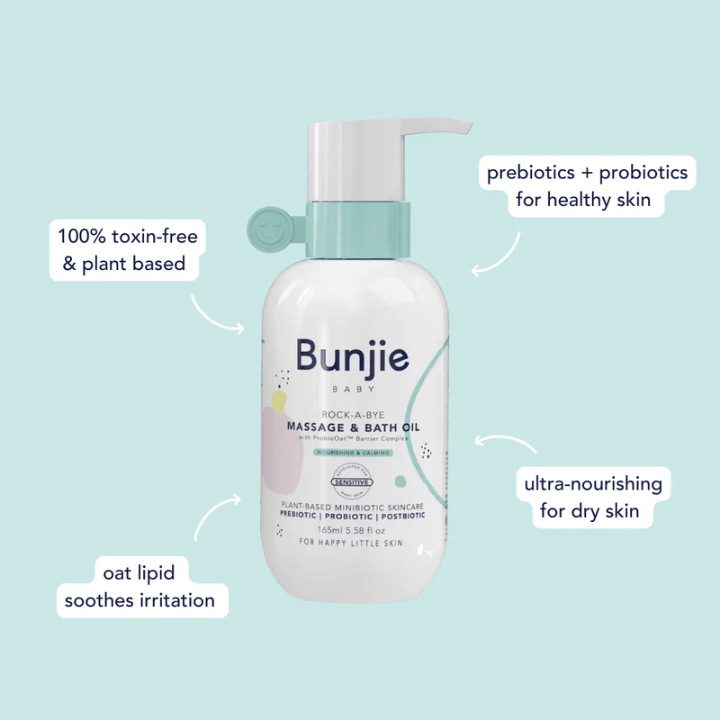 Bunjie Baby Massage & Bath Oil 165ml Bunjie
