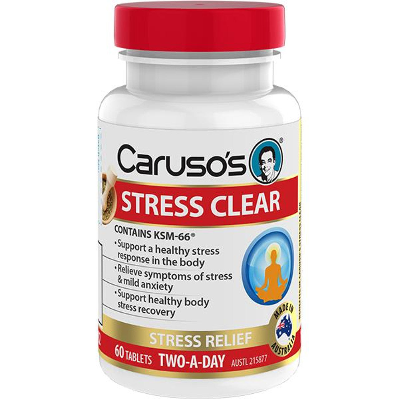 Caruso's Natural Health Stress Clear 60 Tablets - Cutprice Online