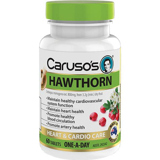 Caruso's Natural Health One a Day Hawthorn 60 Tablets - Cutprice Online