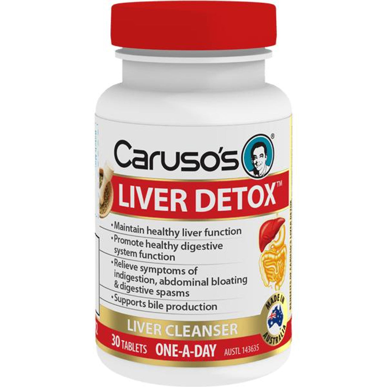 Caruso's Liver Detox 30 Tablets - Cutprice Online