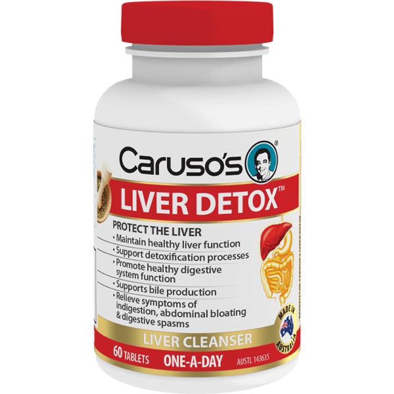 Caruso's Natural Health Liver Clear Detox 60 Tablets - Cutprice Online