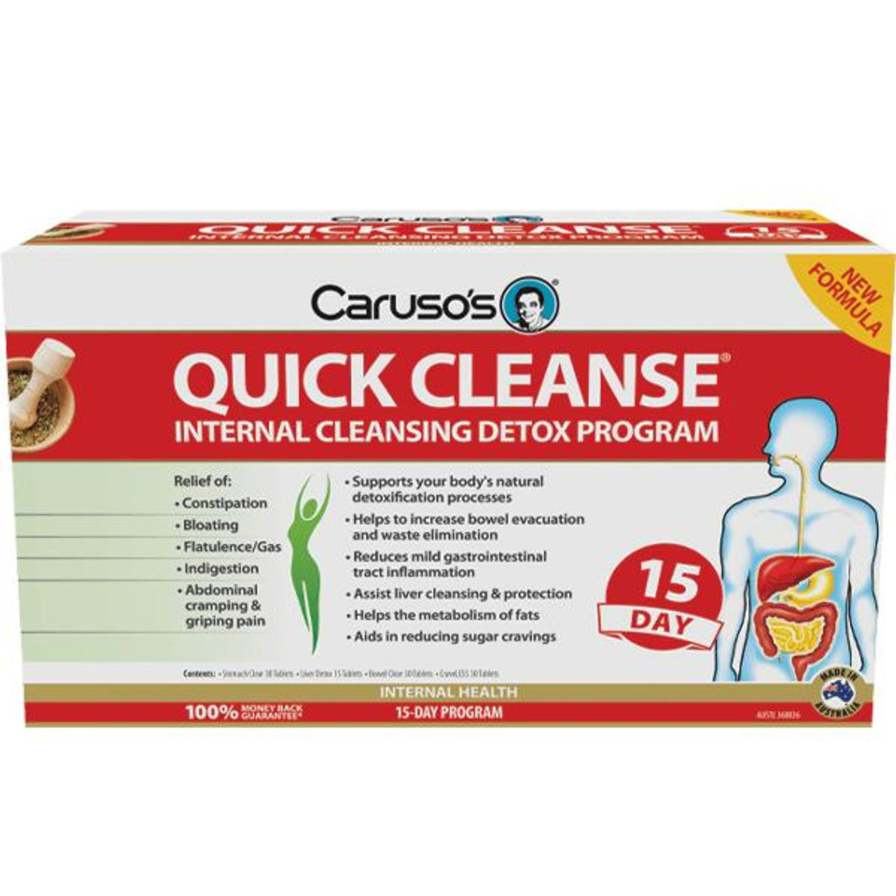 Caruso's Natural Health Quick Cleanse 15 Day Detox Program - Cutprice Online