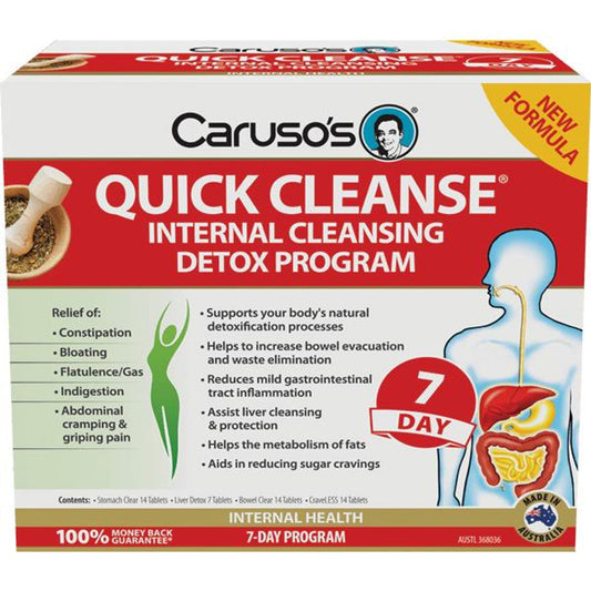 Caruso's Natural Health Quick Cleanse 7 Day Detox Program - Cutprice Online