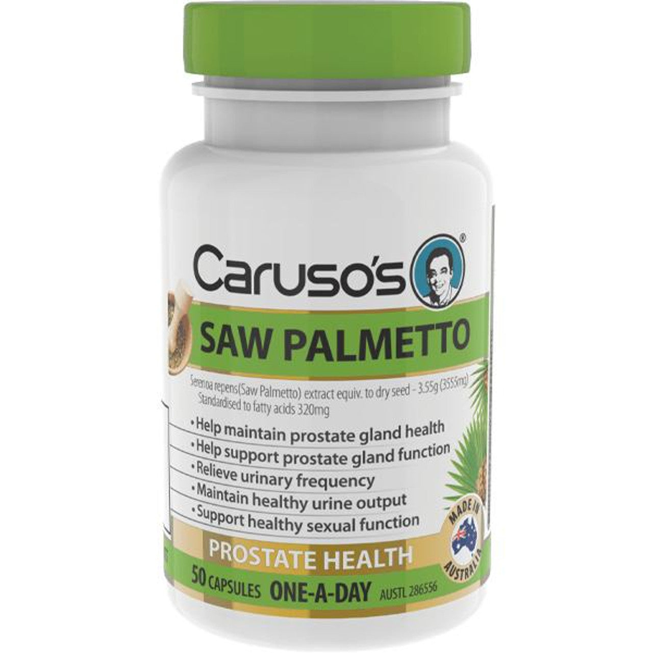 Caruso's Saw Palmetto 50 Capsules - Cutprice Online