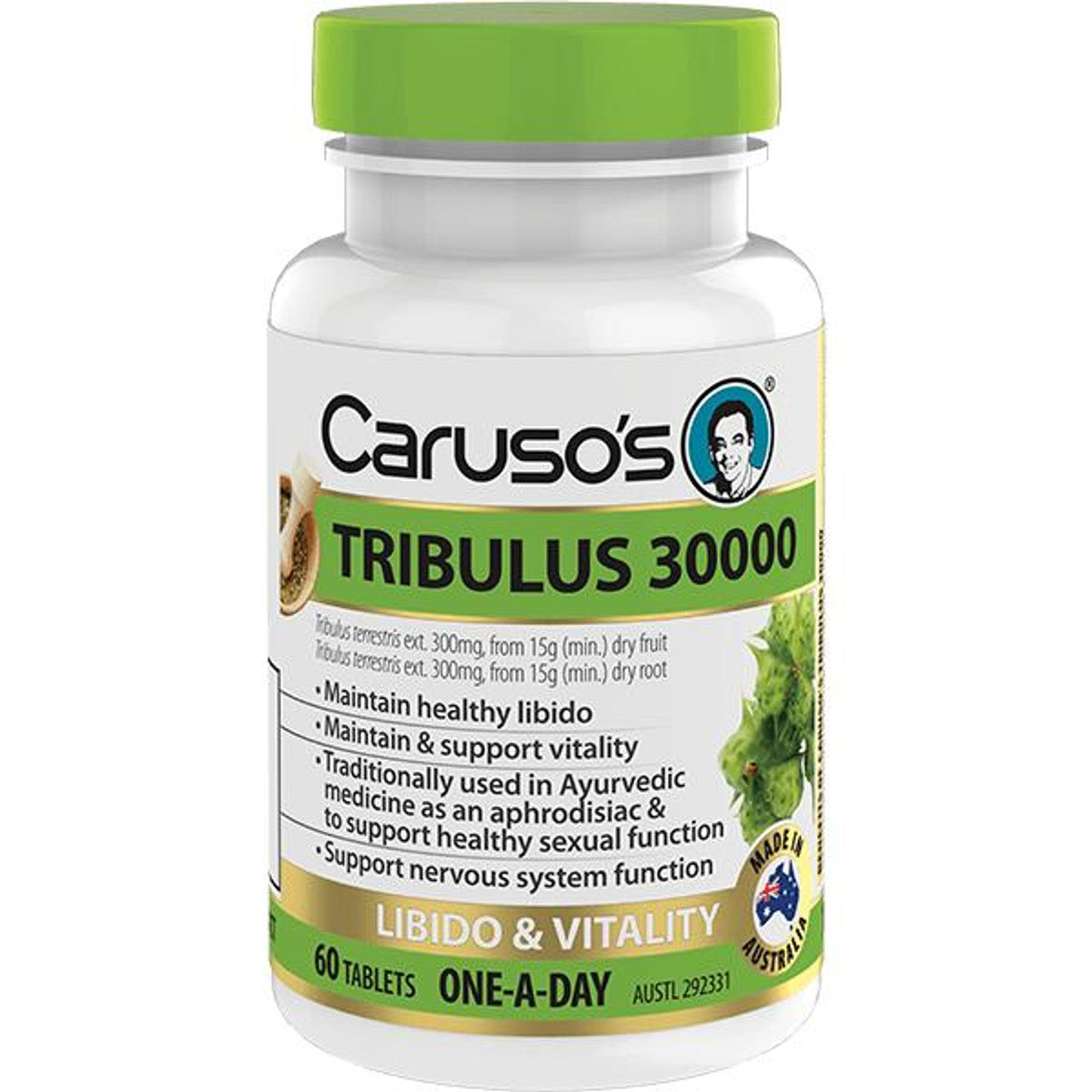 Caruso's Natural Health One a Day Tribulus 30000mg 60 Tablets - Cutprice Online