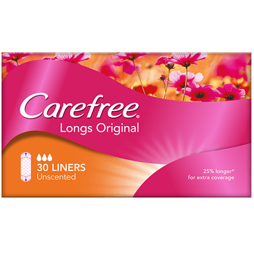 Carefree Longs Original Unscented Panty Liners 30 Pack - Cutprice Online